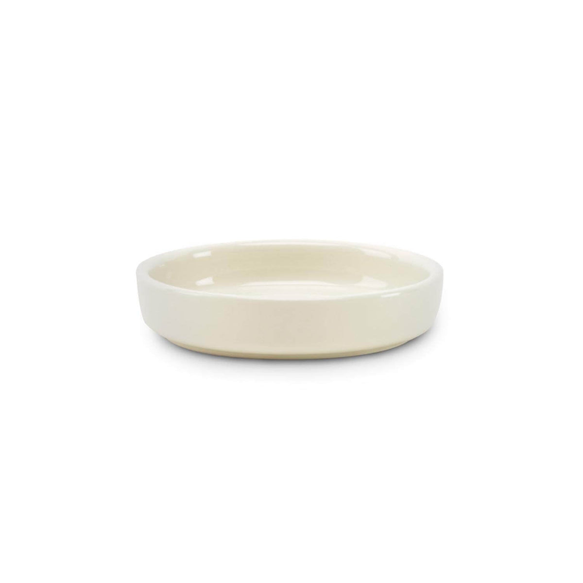 Scruffs Icon Pet Saucer - Cream — 5" x 5" x 1.2"