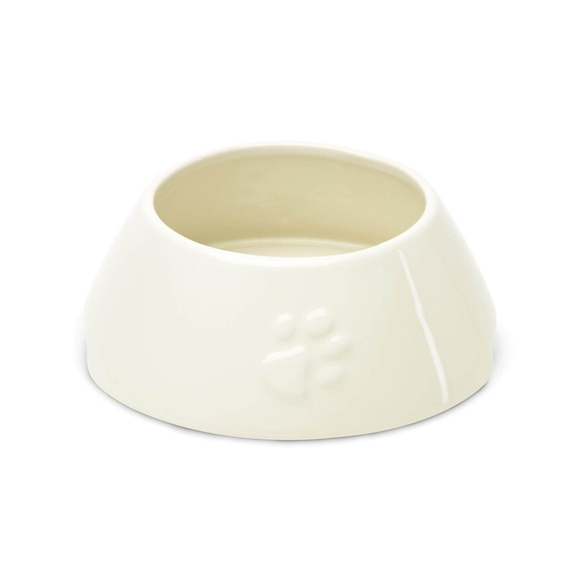 Scruffs Icon Long Eared Dog Bowl - Cream — 8.3" x 8.3" x 3.15"