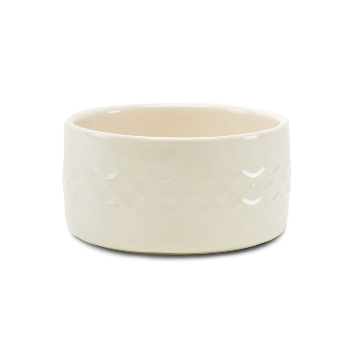 Scruffs Icon Water Bowl - Cream — 8" x 8" x 4"