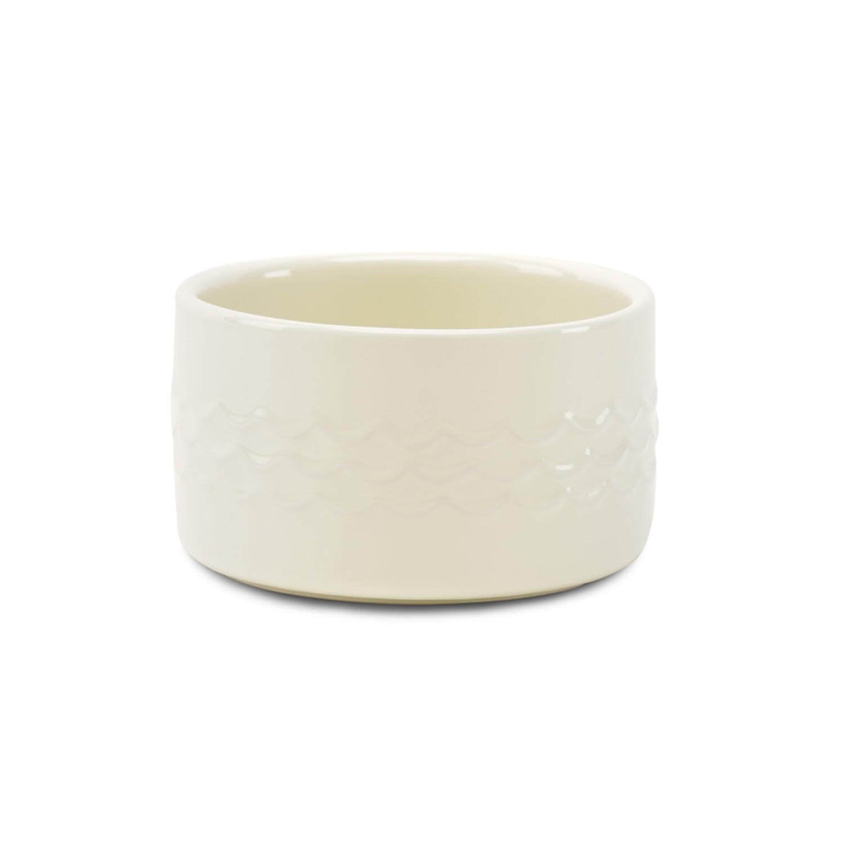 Scruffs Icon Water Bowl - Cream — 6" x 6" x 3.5"