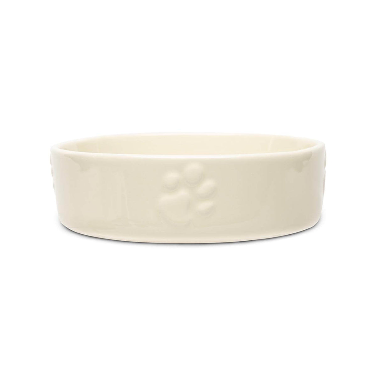 Scruffs Icon Slow Feeder Pet Bowl - Cream — 8" x 8" x 2.4"