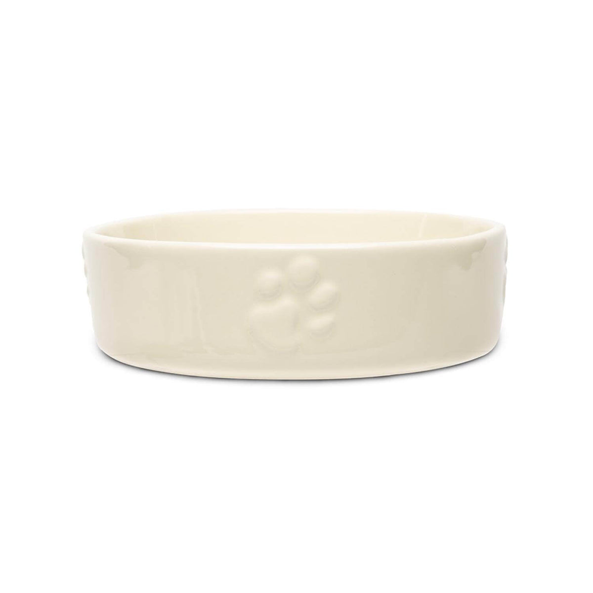 Scruffs Icon Slow Feeder Pet Bowl - Cream — 6.3" x 6.3" x 2"
