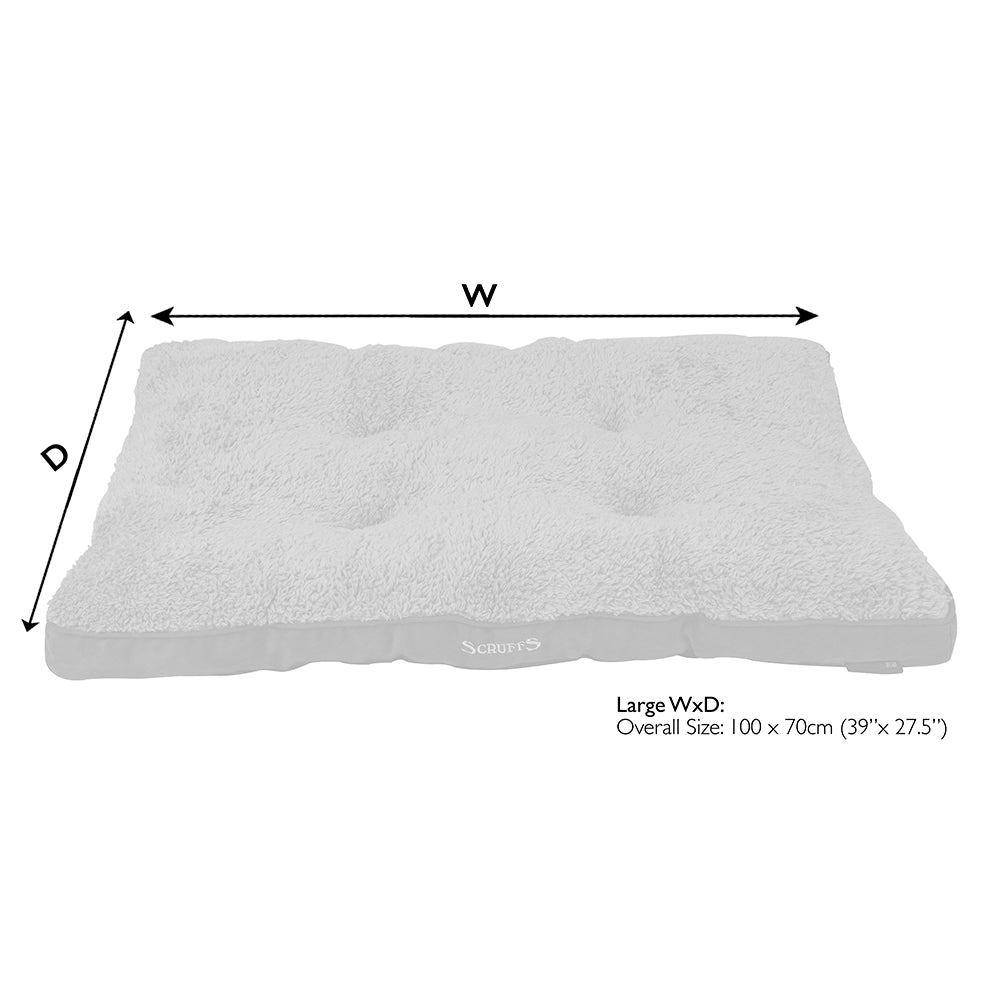 Scruffs Cosy Mattress - Grey — 39" x 28"