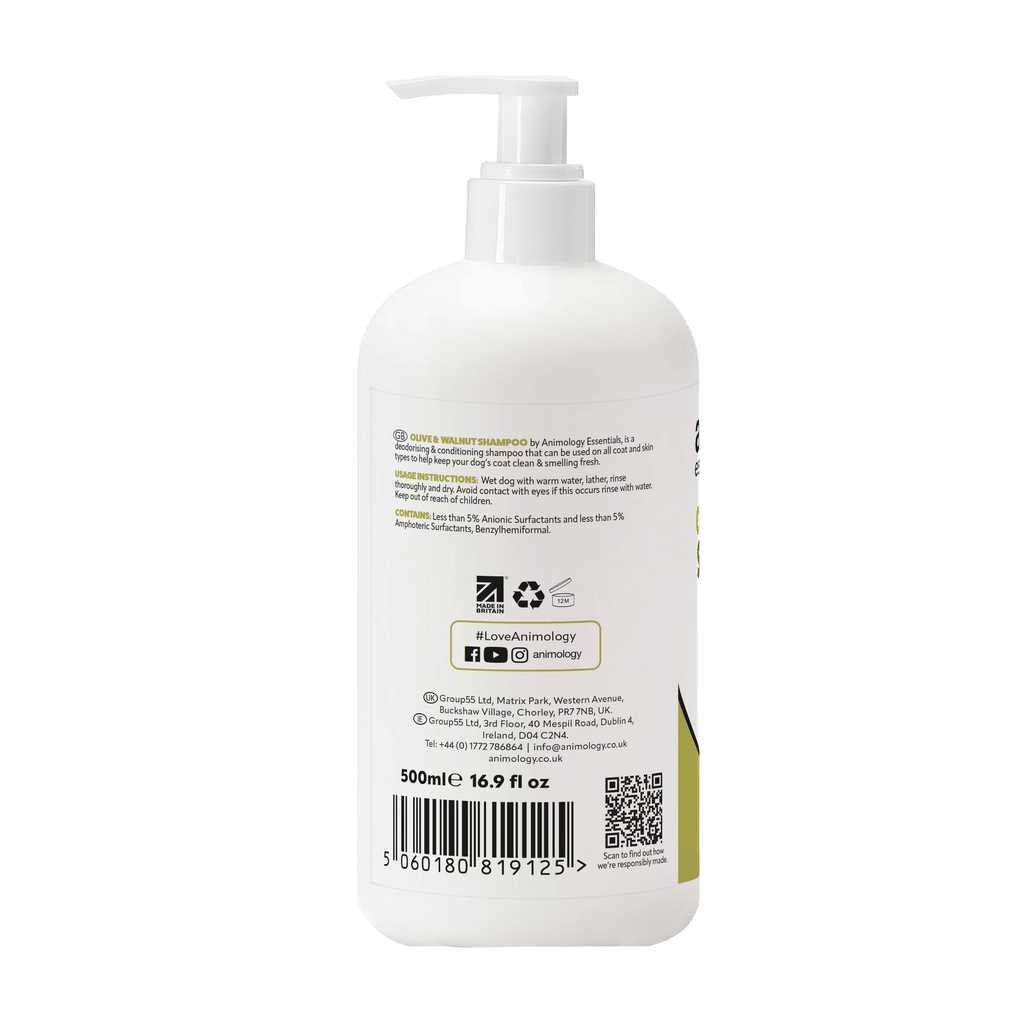 Animology Essentials Olive & Walnut Shampoo image 3