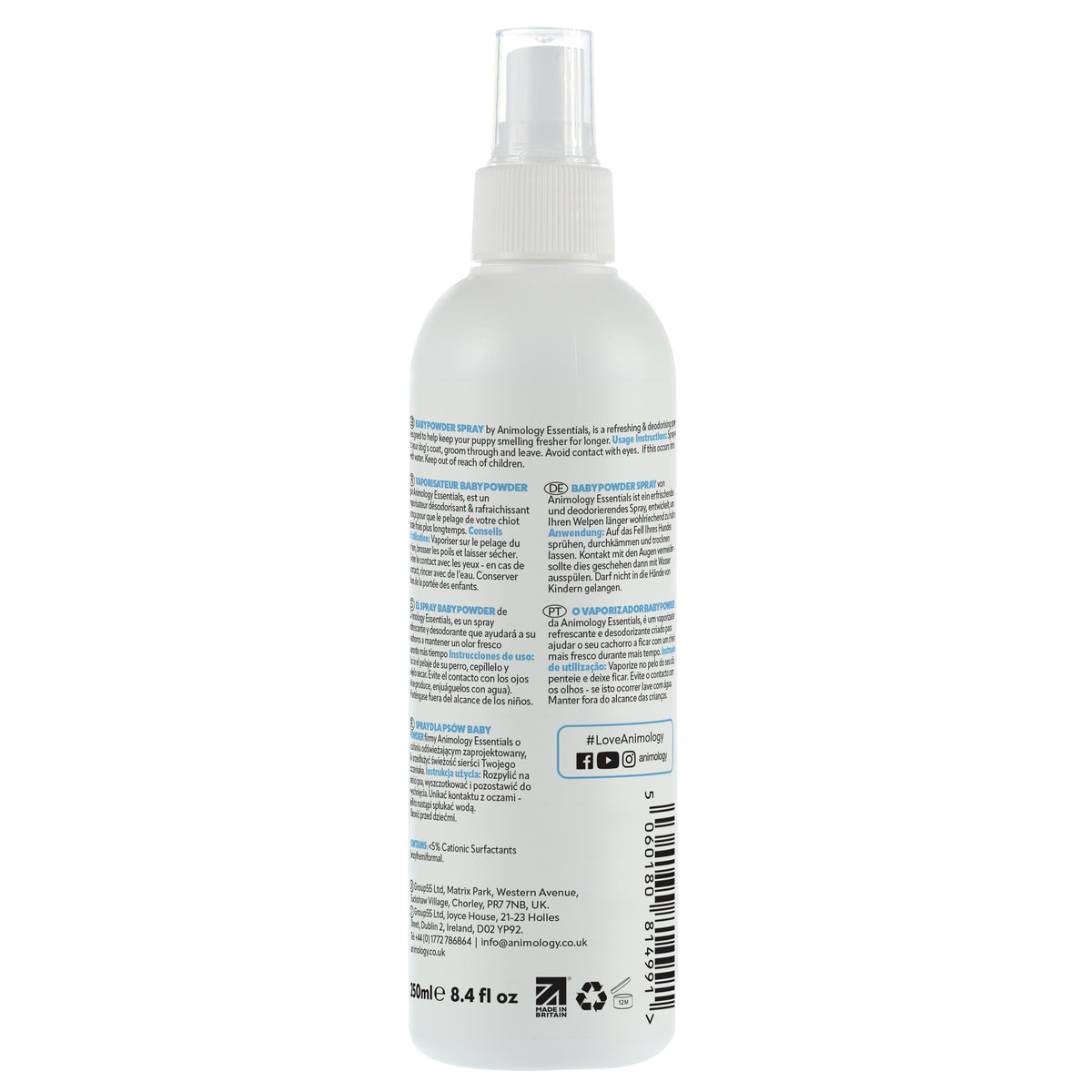 Animology Essentials Baby Powder Puppy Fragrance Spray