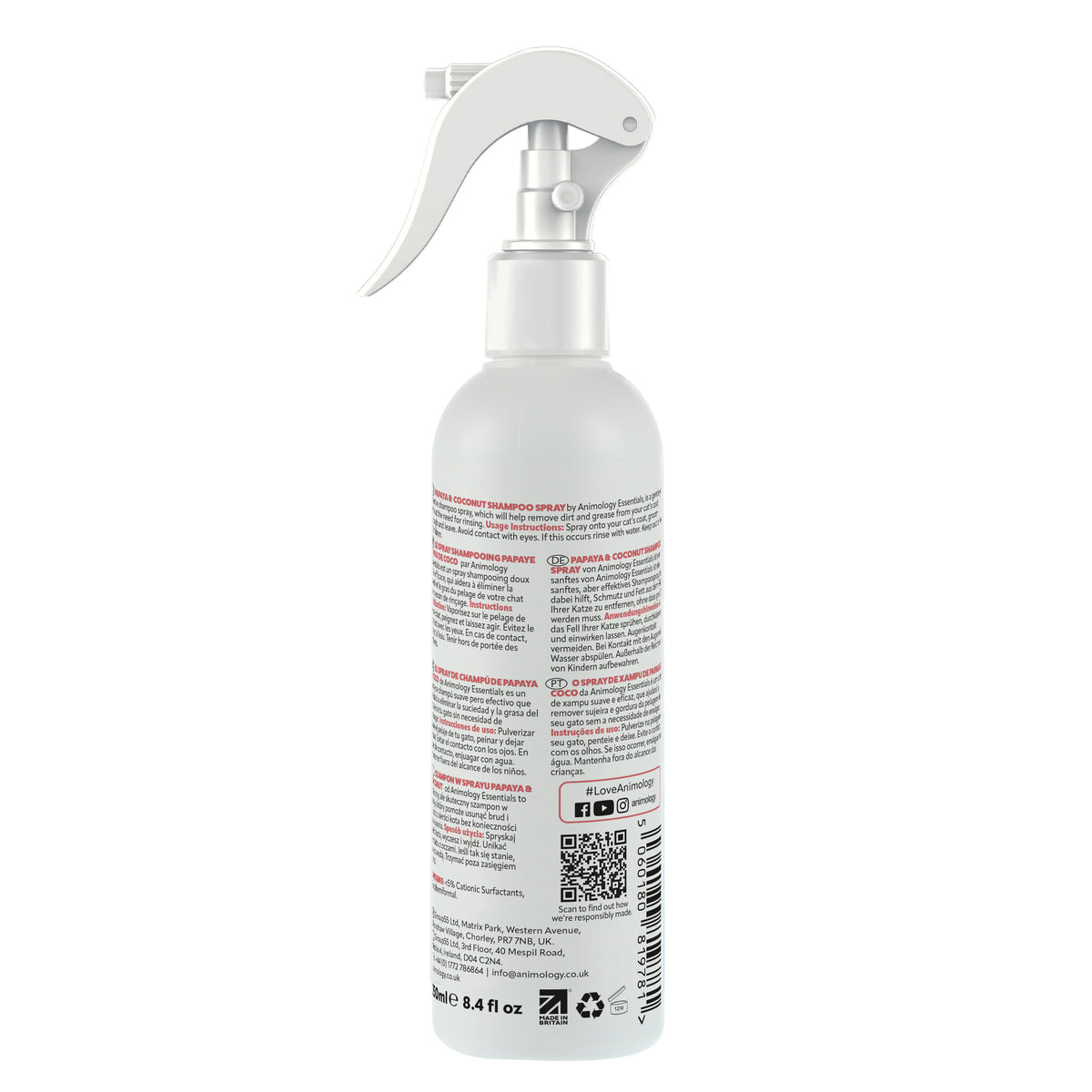 Animology Essentials Papaya & Coconut No Rinse