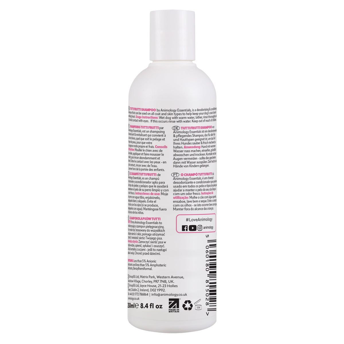 Animology Essentials Tutti Frutti Shampoo image 3