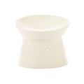 Scruffs Icon Raised Cat Feeder Bowl - Cream — 5" x 5" x 5"