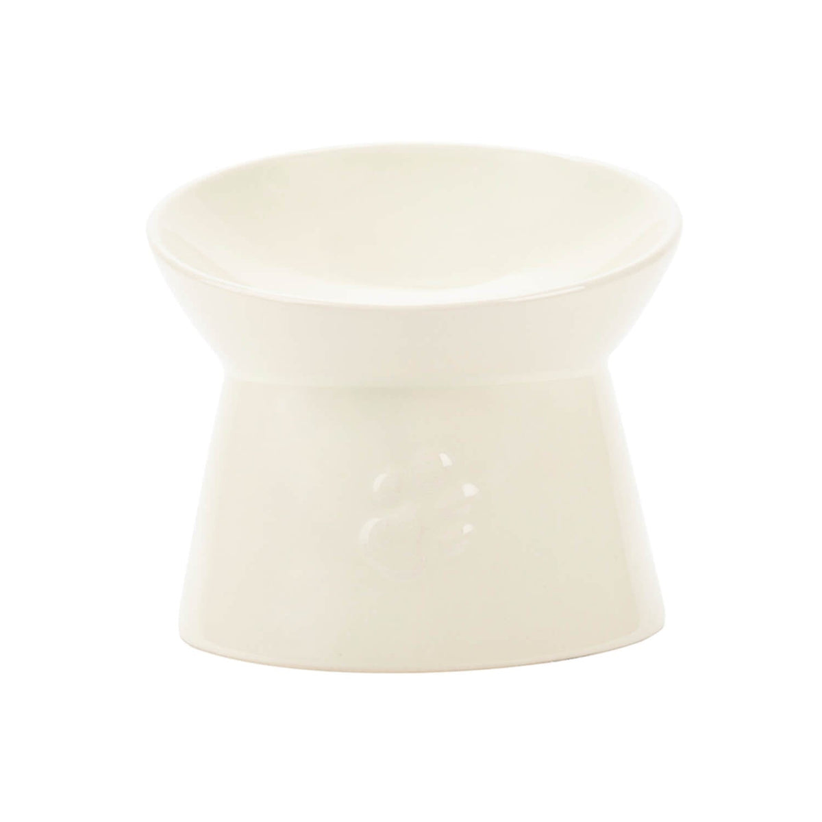 Scruffs Icon Raised Cat Feeder Bowl - Cream — 5" x 5" x 5"