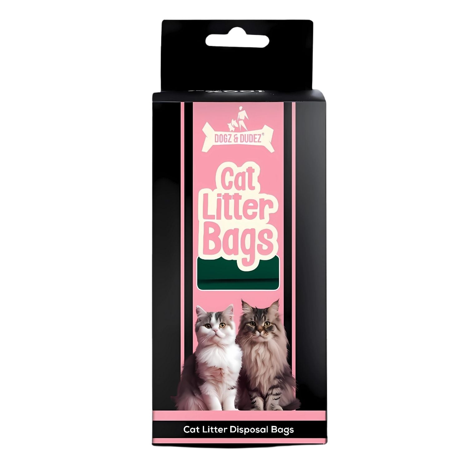 Dogz & Dudez Cat Litter Bags - 60 Count (9" x 16")