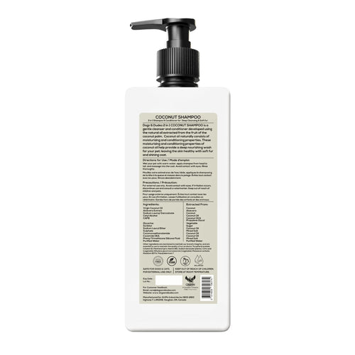 Dogz & Dudez 2-in-1 Coconut Shampoo and Conditioner - 500ml