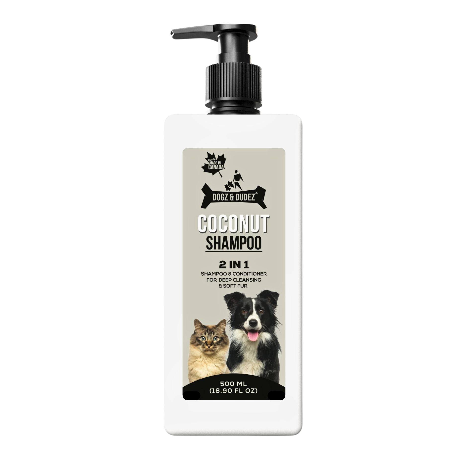 Dogz & Dudez 2-in-1 Coconut Shampoo and Conditioner - 500ml