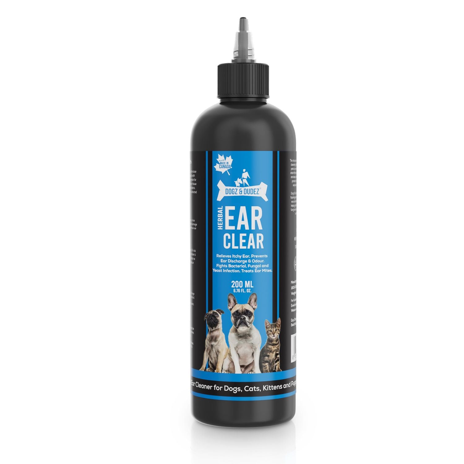 Dogz & Dudez Ear Clear™ Dog Ear Cleaner - 200ml