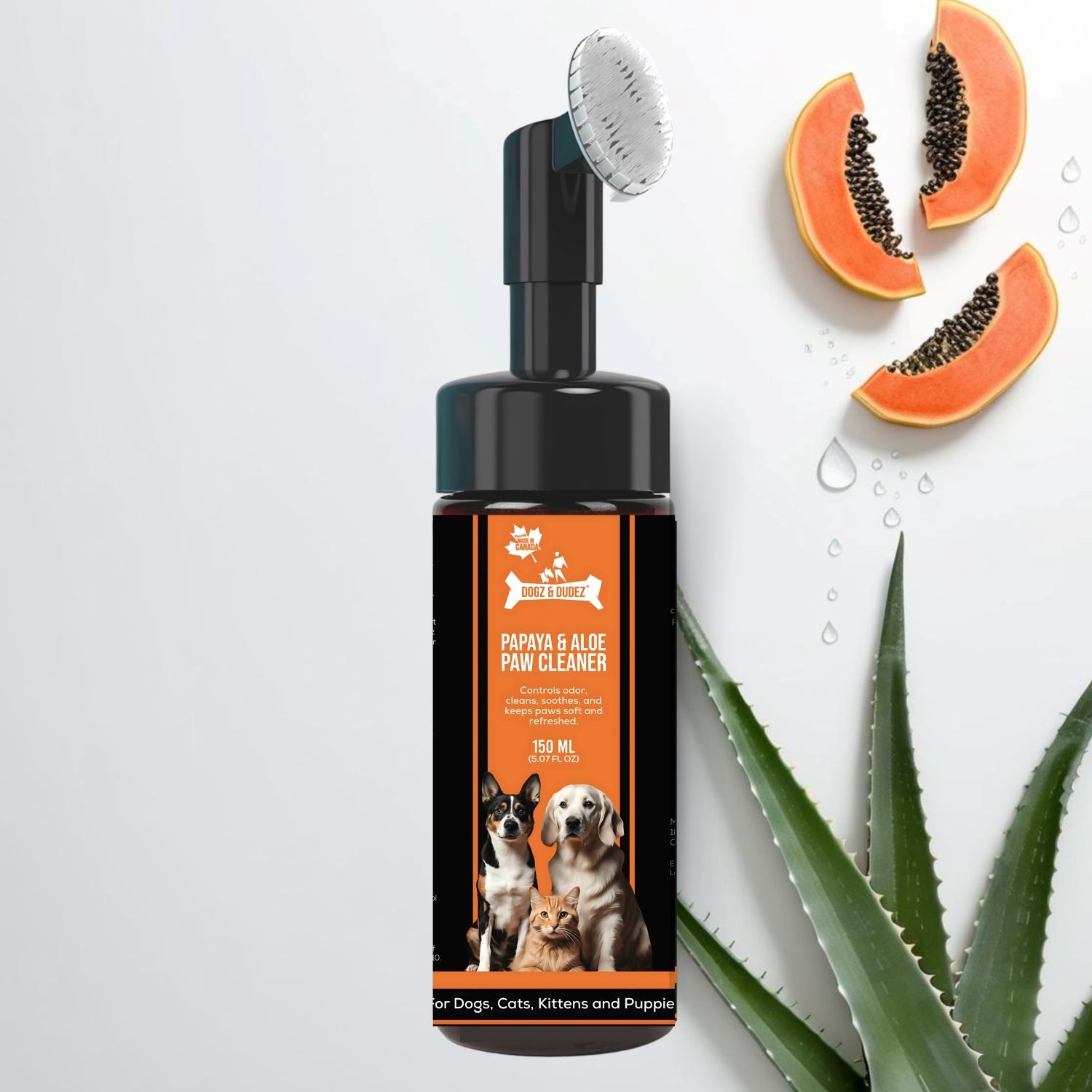 Dogz & Dudez Papaya & Aloe Paw Cleaner - 150ml