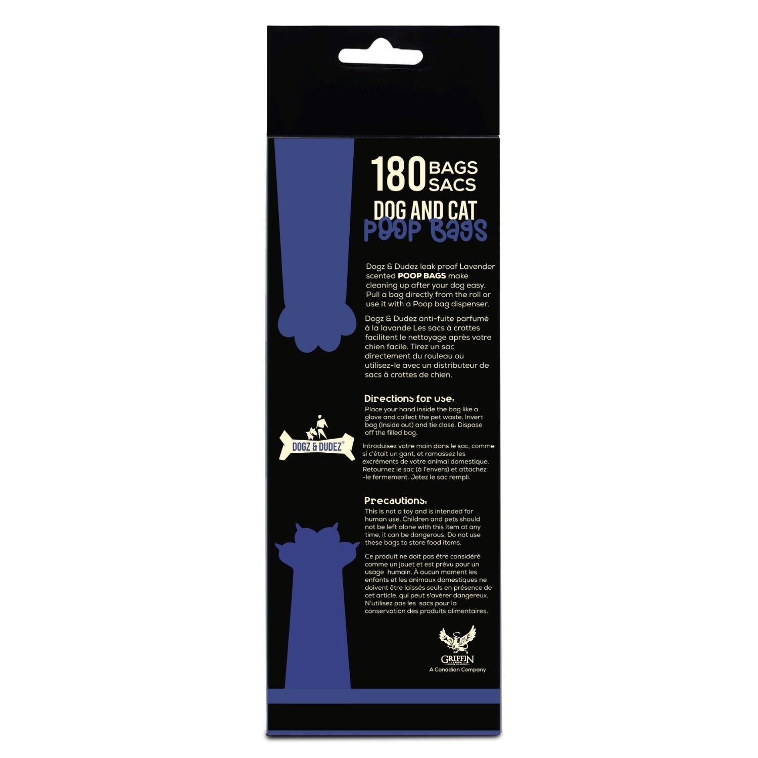 Dogz & Dudez Biodegradable Poop Bags - 180 Count (9" x 13")