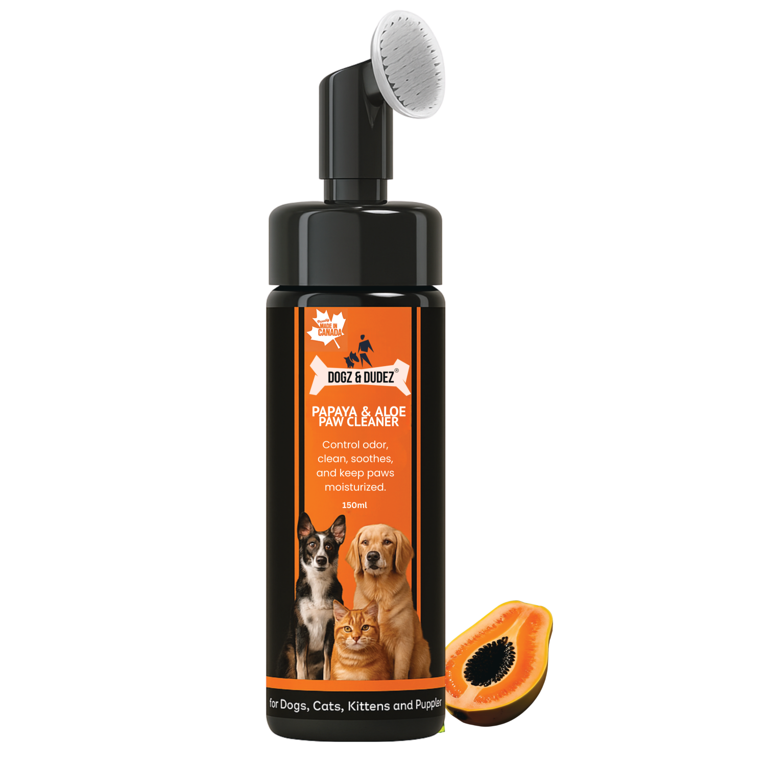 Dogz & Dudez Papaya & Aloe Paw Cleaner - 150ml