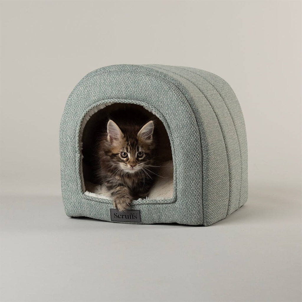 Scruffs Seattle Cave Bed - Topaz Green — 18" x 16" x 27"