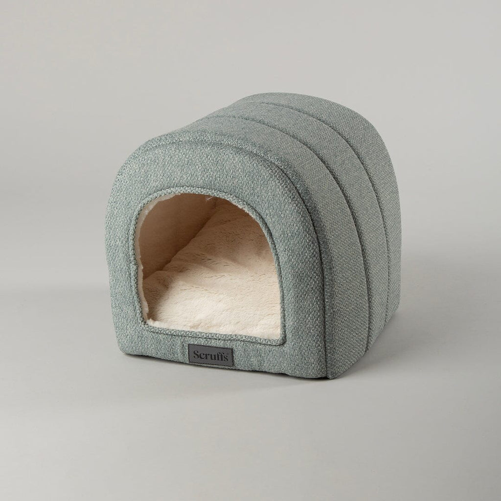 Scruffs Seattle Cave Bed - Topaz Green — 18" x 16" x 27"