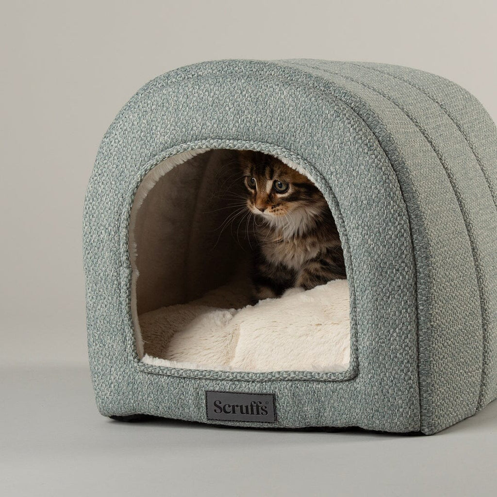 Scruffs Seattle Cave Bed - Topaz Green — 18" x 16" x 27"