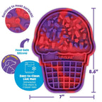 Tie Die Ice Cream Lick Mat