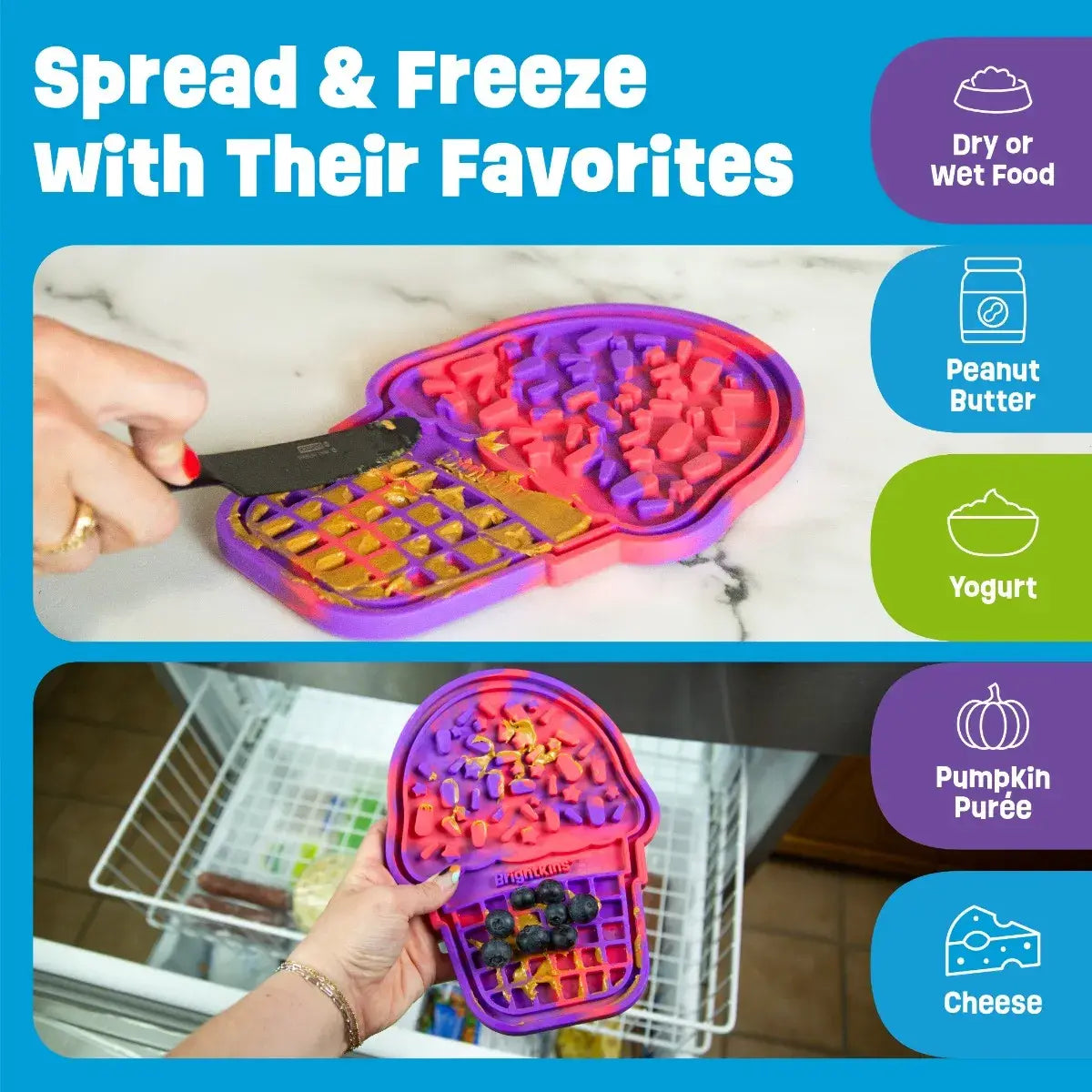 Tie Die Ice Cream Lick Mat