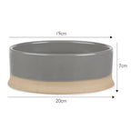 Scandi Non-Tip Pet Bowl - Grey