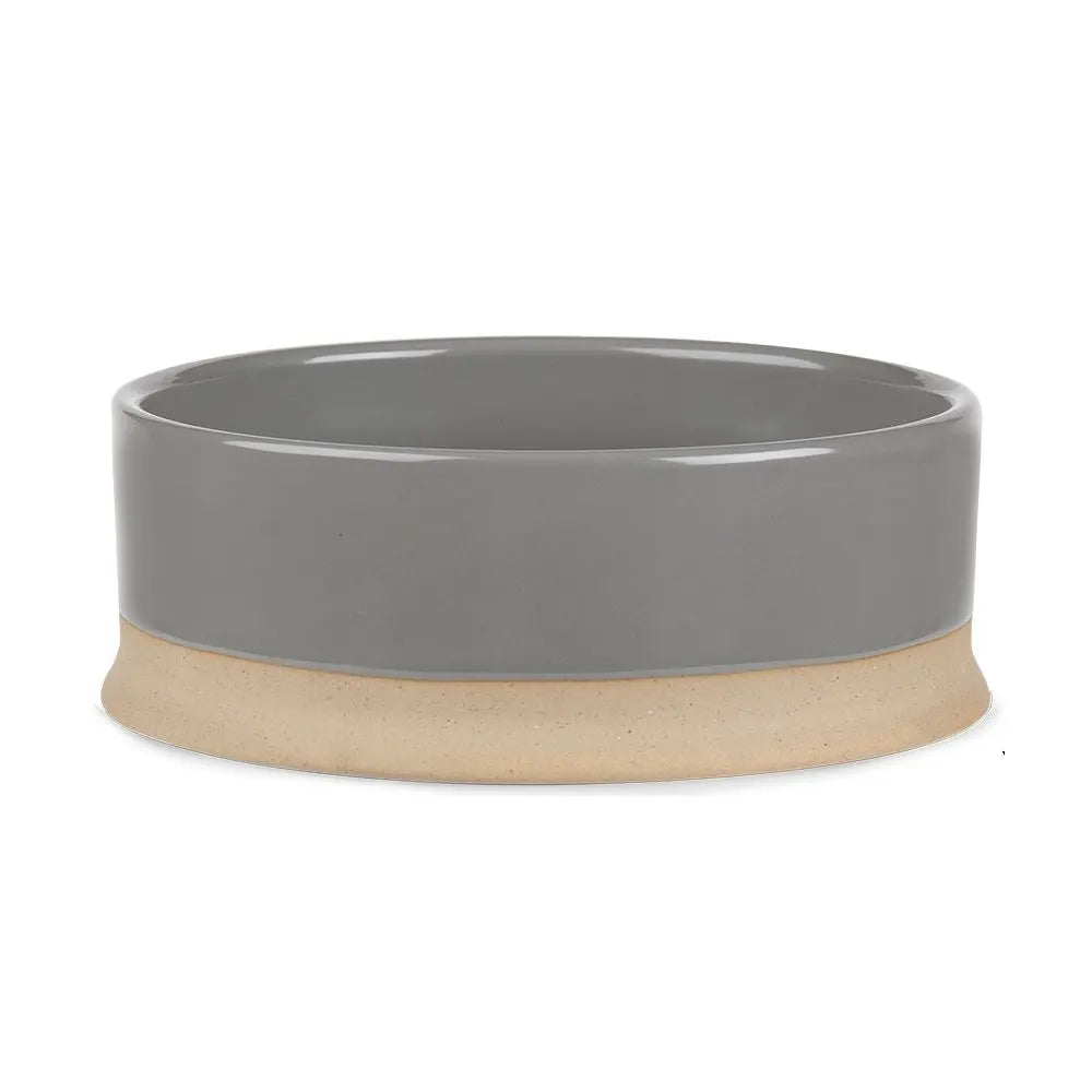 Scandi Non-Tip Pet Bowl - Grey